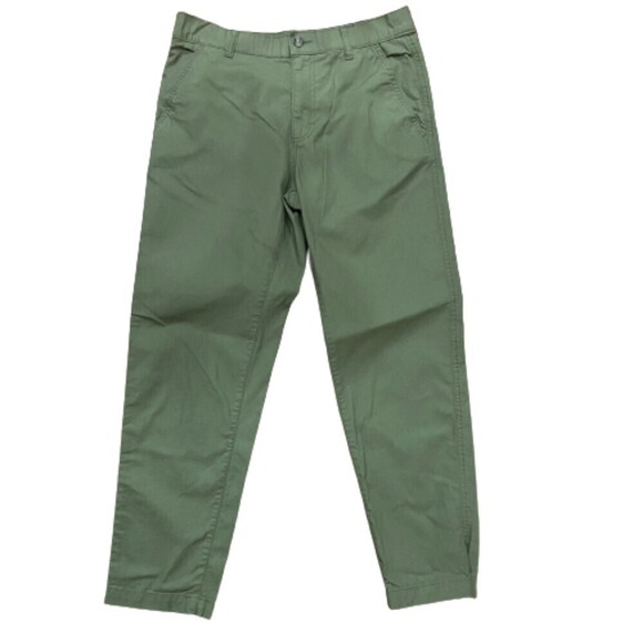 Eddie Bauer Olive Green Straight Leg Chino Pants Women's Size 32 x 30 - Picture 1 of 7